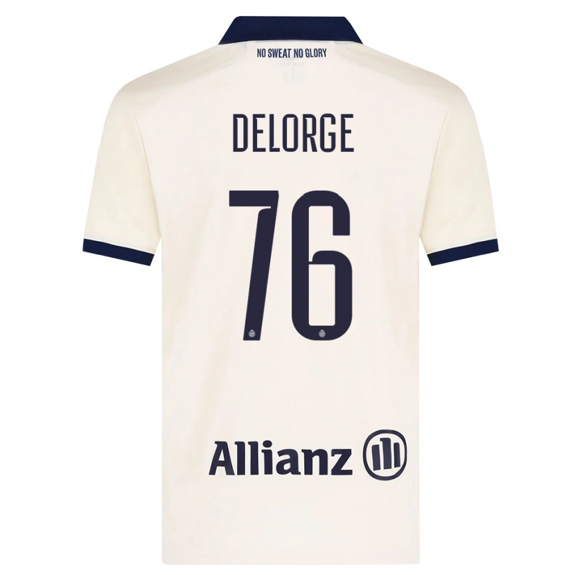 Danxen Homme Maillot Lucas Delorge #76 Beige Noir Tenues Extérieur 2026/27 T-Shirt