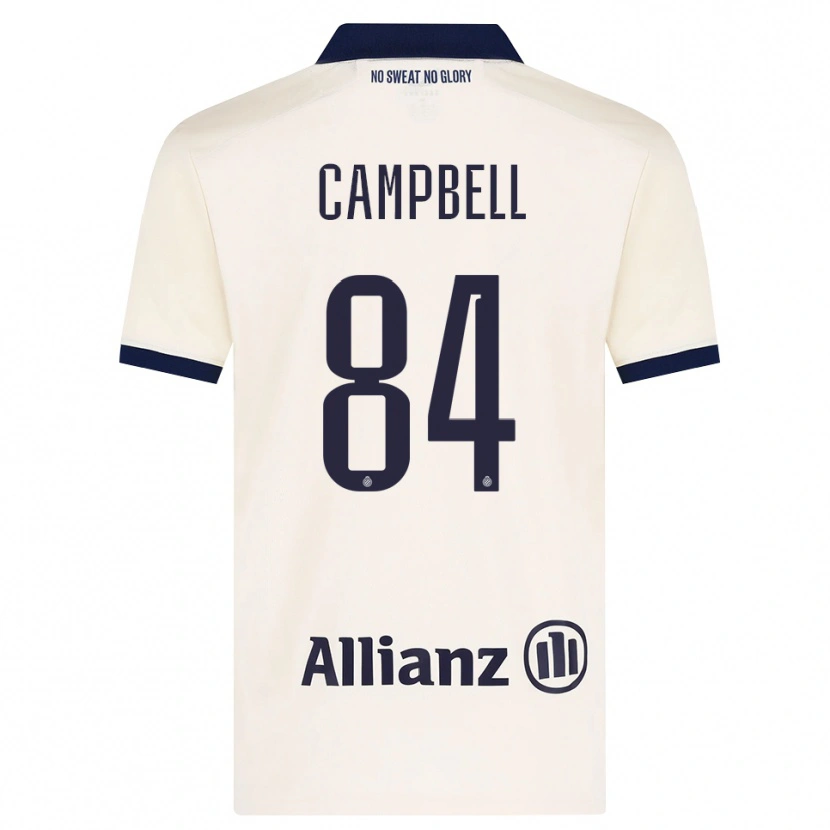 Danxen Homme Maillot Shandre Campbell #84 Beige Noir Tenues Extérieur 2026/27 T-Shirt