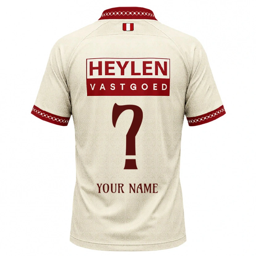 Danxen Homme Maillot Votre Nom #0 Beige Rouge Tenues Extérieur 2026/27 T-Shirt