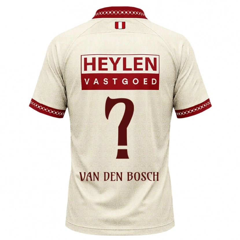 Danxen Homme Maillot Cisse Van Den Bosch #0 Beige Rouge Tenues Extérieur 2026/27 T-Shirt