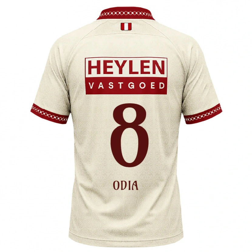 Danxen Homme Maillot Dre Odia #8 Beige Rouge Tenues Extérieur 2026/27 T-Shirt
