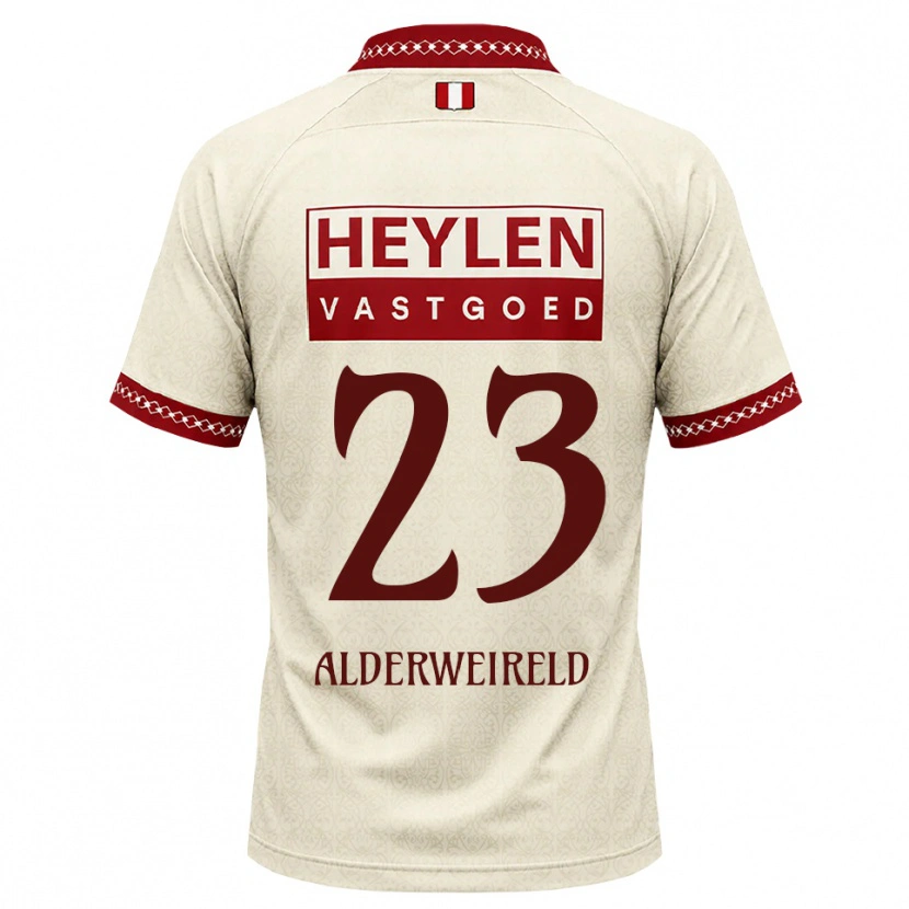 Danxen Homme Maillot Toby Alderweireld #23 Beige Rouge Tenues Extérieur 2026/27 T-Shirt