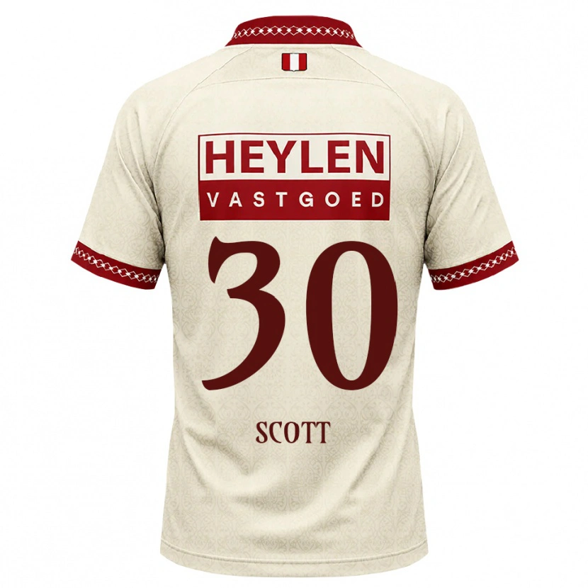 Danxen Homme Maillot Christopher Scott #30 Beige Rouge Tenues Extérieur 2026/27 T-Shirt