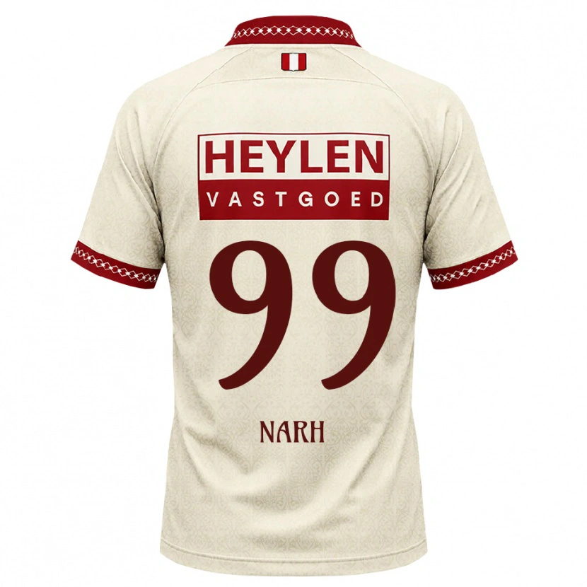 Danxen Homme Maillot Luis Narh #99 Beige Rouge Tenues Extérieur 2026/27 T-Shirt