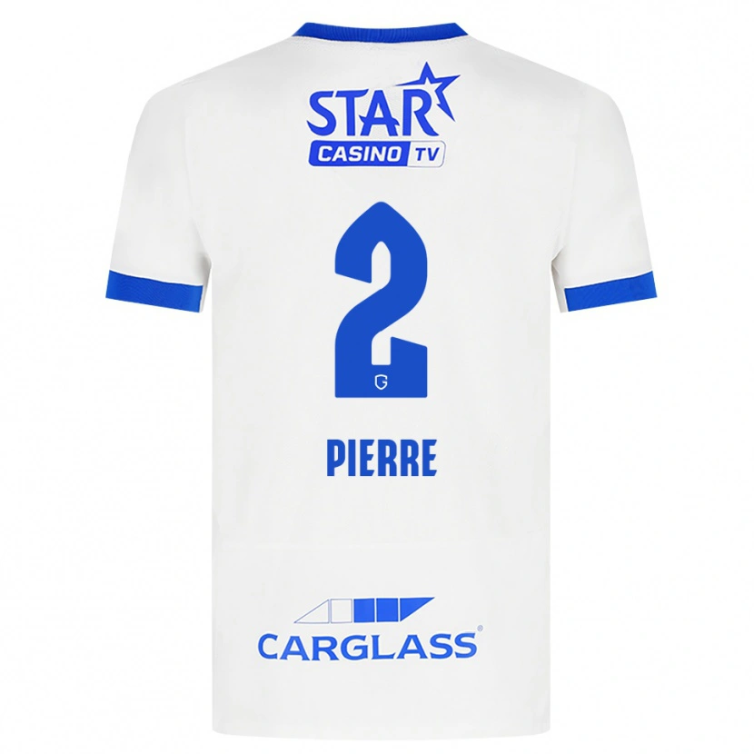 Danxen Homme Maillot Kayden Pierre #2 Blanc Bleu Tenues Extérieur 2026/27 T-Shirt