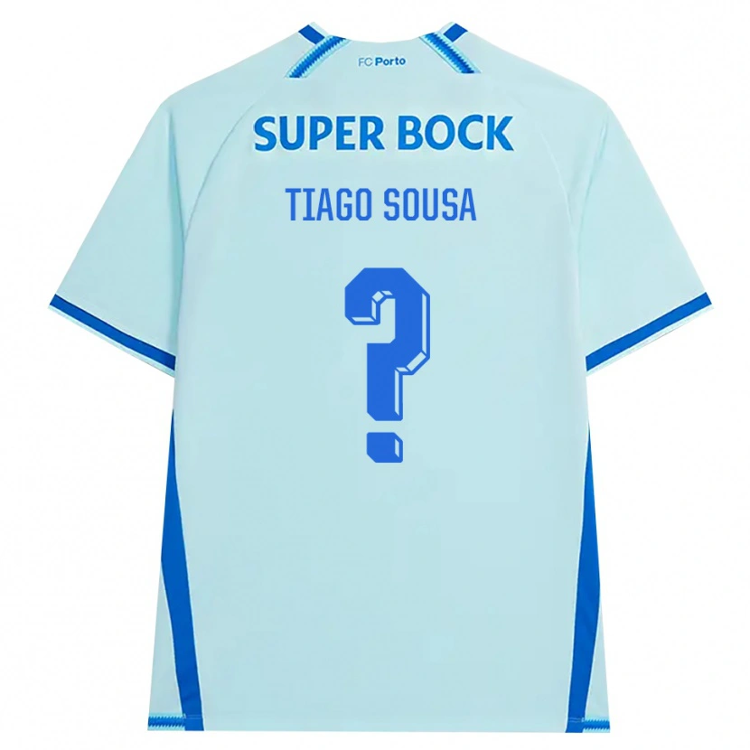 Danxen Homme Maillot Tiago Sousa #0 Cyan Clair Bleu Troisieme 2026/27 T-Shirt