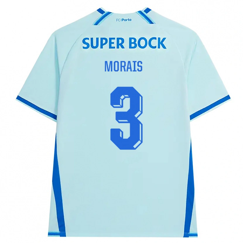 Danxen Homme Maillot Rodrigo Morais #3 Cyan Clair Bleu Troisieme 2026/27 T-Shirt