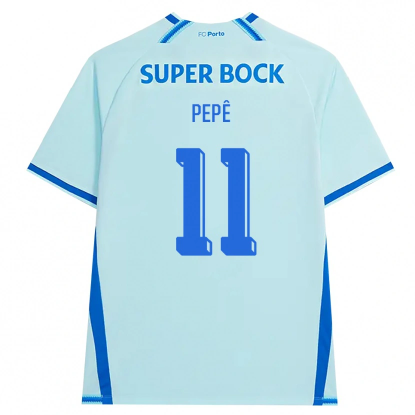 Danxen Homme Maillot Pepê #11 Cyan Clair Bleu Troisieme 2026/27 T-Shirt