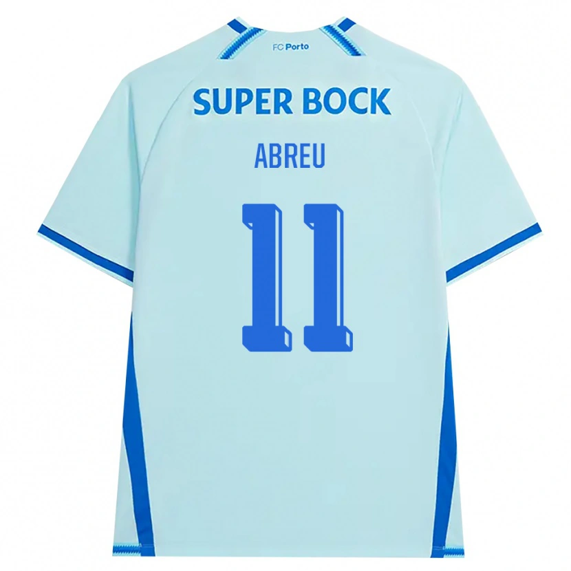 Danxen Homme Maillot João Abreu #11 Cyan Clair Bleu Troisieme 2026/27 T-Shirt