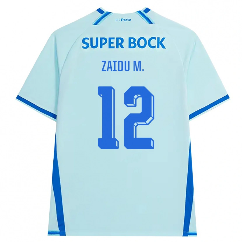 Danxen Homme Maillot Zaidu Sanusi #12 Cyan Clair Bleu Troisieme 2026/27 T-Shirt