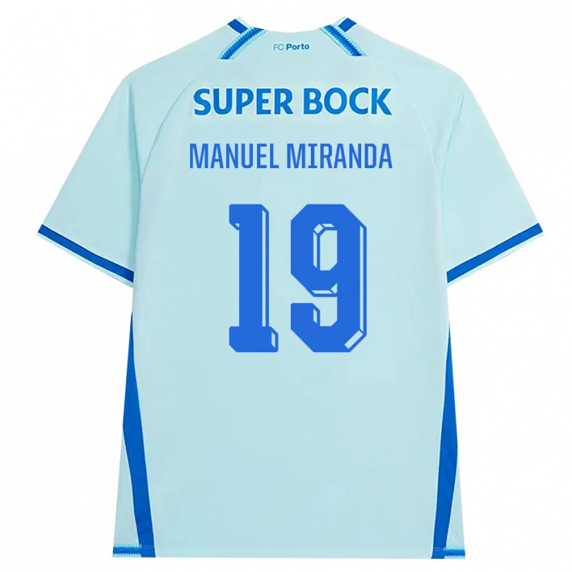 Danxen Homme Maillot Manuel Miranda #19 Cyan Clair Bleu Troisieme 2026/27 T-Shirt