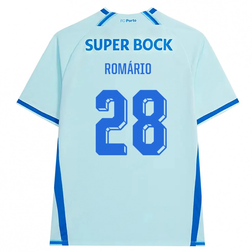 Danxen Homme Maillot Romario Baro #28 Cyan Clair Bleu Troisieme 2026/27 T-Shirt