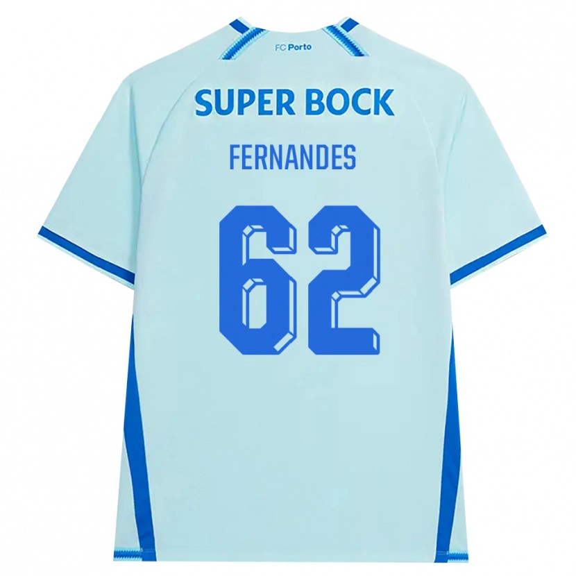 Danxen Homme Maillot Rodrigo Fernandes #62 Cyan Clair Bleu Troisieme 2026/27 T-Shirt