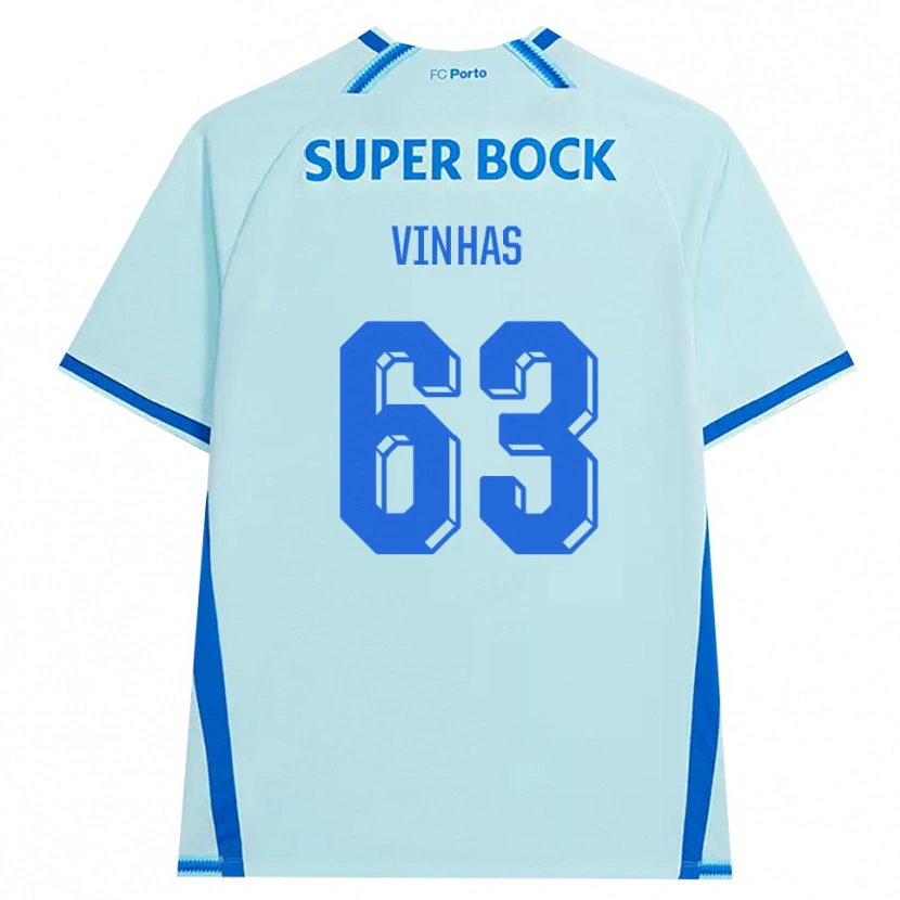 Danxen Homme Maillot David Vinhas #63 Cyan Clair Bleu Troisieme 2026/27 T-Shirt