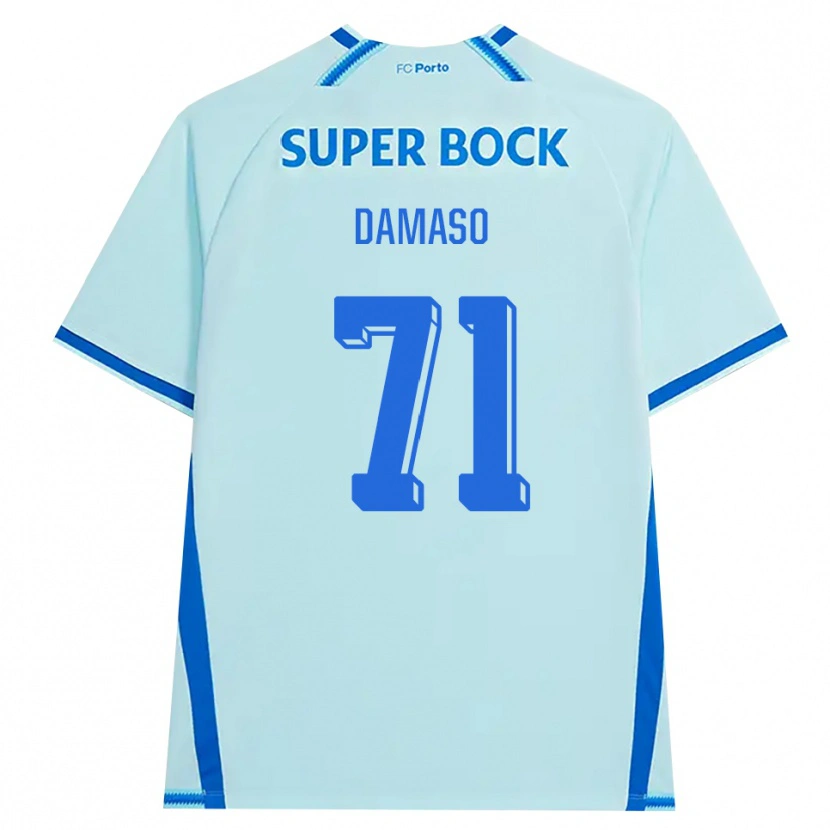Danxen Homme Maillot Nico Damaso #71 Cyan Clair Bleu Troisieme 2026/27 T-Shirt