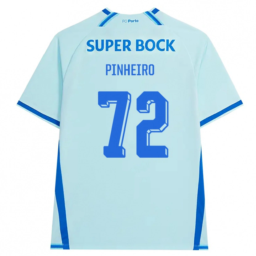 Danxen Homme Maillot Rodrigo Pinheiro #72 Cyan Clair Bleu Troisieme 2026/27 T-Shirt