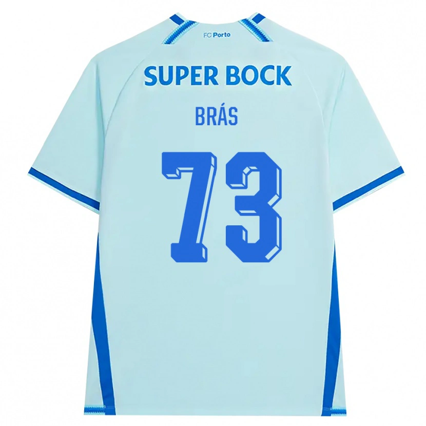 Danxen Homme Maillot Gabriel Brás #73 Cyan Clair Bleu Troisieme 2026/27 T-Shirt