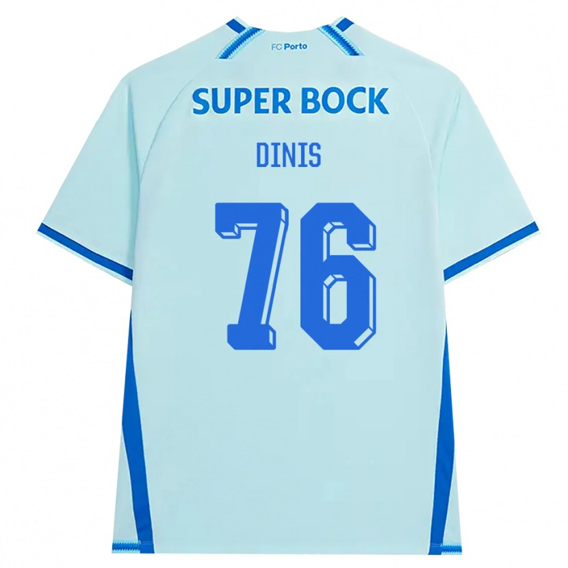 Danxen Homme Maillot Dinis Andrade Rodrigues #76 Cyan Clair Bleu Troisieme 2026/27 T-Shirt