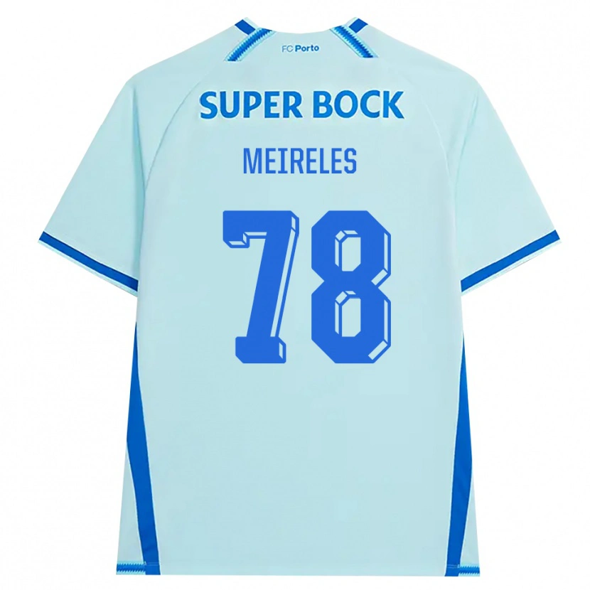 Danxen Homme Maillot Jorge Meireles #78 Cyan Clair Bleu Troisieme 2026/27 T-Shirt