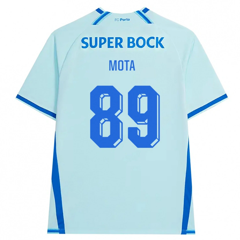 Danxen Homme Maillot Luís Mota #89 Cyan Clair Bleu Troisieme 2026/27 T-Shirt