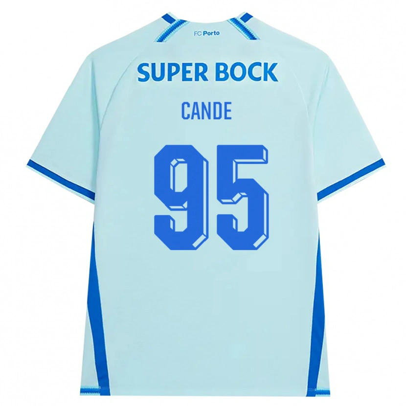 Danxen Homme Maillot Anhá Cande #95 Cyan Clair Bleu Troisieme 2026/27 T-Shirt