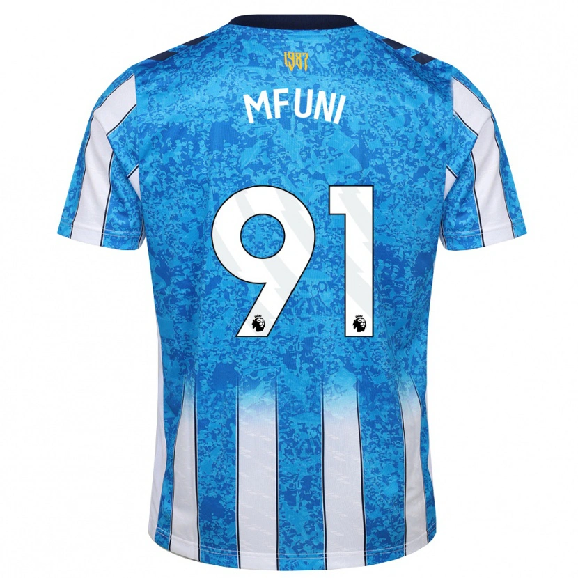 Danxen Homme Maillot Stephen Mfuni #91 Blanc Bleu Orange Tenues Domicile 2026/27 T-Shirt