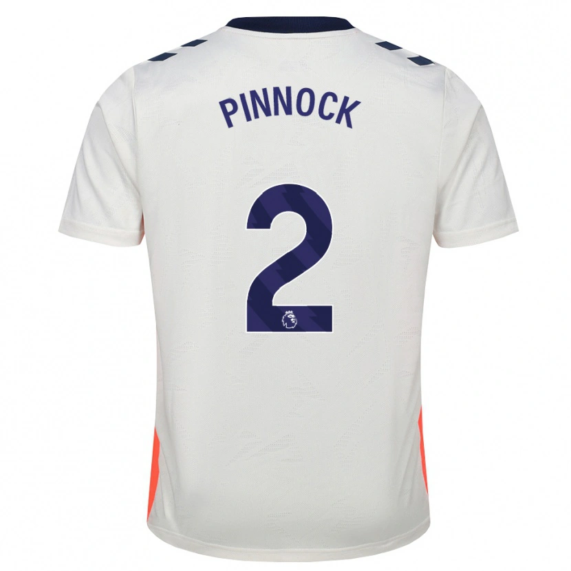 Danxen Homme Maillot Ethan Pinnock #2 Blanc Orange Bleu Royal Tenues Extérieur 2026/27 T-Shirt