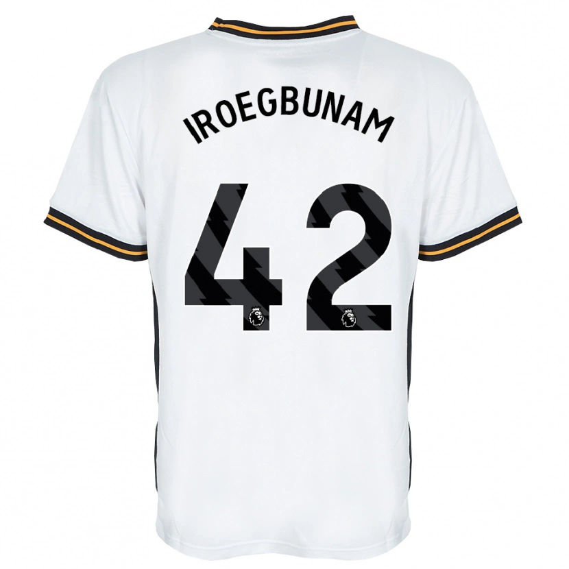 Danxen Homme Maillot Tim Iroegbunam #42 Blanc Orange Noir Tenues Extérieur 2026/27 T-Shirt