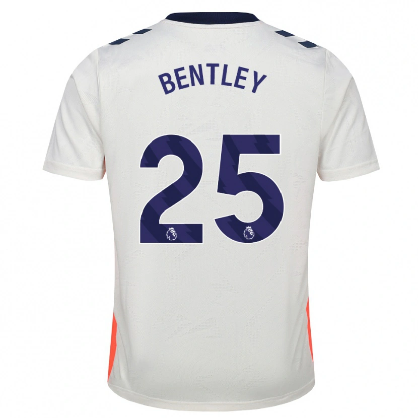 Danxen Homme Maillot Daniel Bentley #25 Blanc Orange Bleu Royal Tenues Extérieur 2026/27 T-Shirt