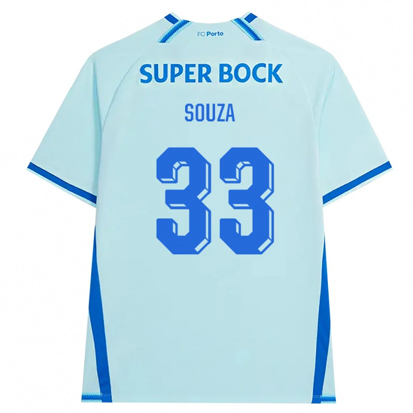 Danxen Homme Maillot João Victor De Souza Menezes #33 Cyan Clair Bleu Troisieme 2026/27 T-Shirt