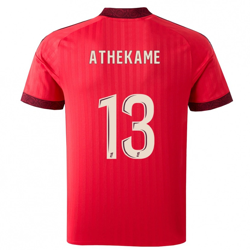 Danxen Homme Maillot Zachary Athekame #13 Bordeaux Rouge Blanc Tenues Extérieur 2026/27 T-Shirt