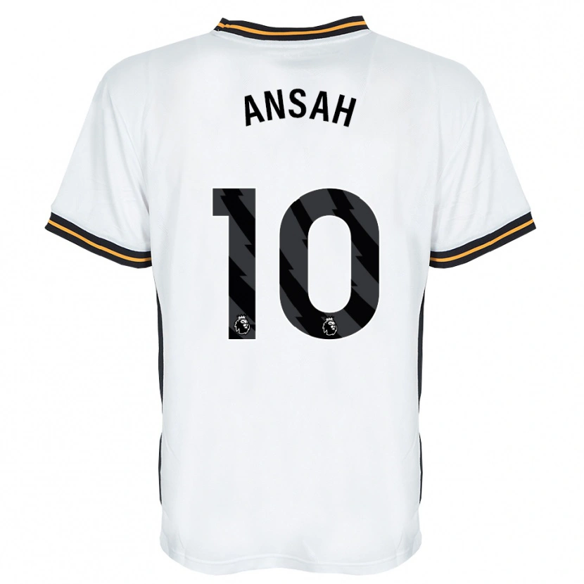 Danxen Homme Maillot Ilyas Ansah #10 Blanc Orange Noir Tenues Extérieur 2026/27 T-Shirt
