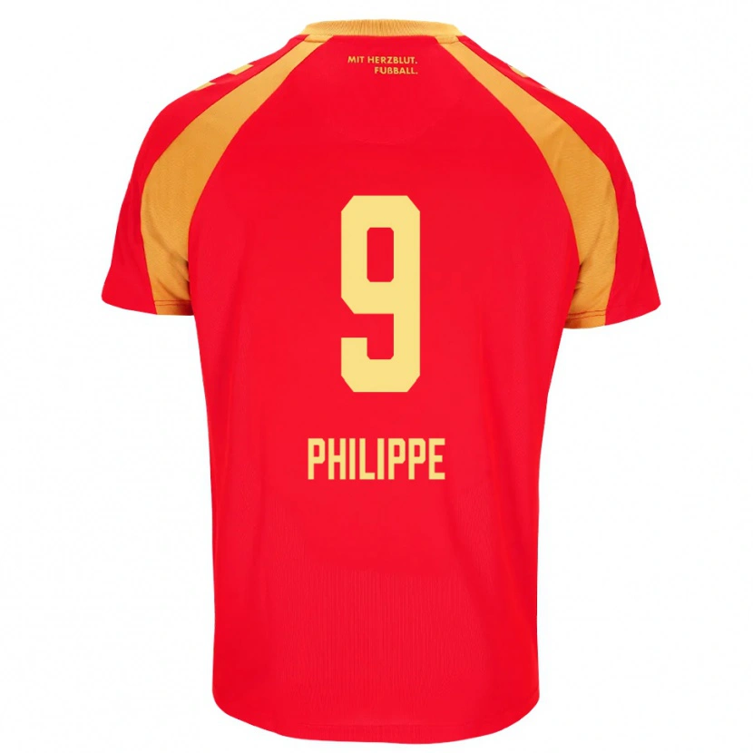 Danxen Homme Maillot Rayan Philippe #9 Rouge Orange Noir Tenues Extérieur 2026/27 T-Shirt