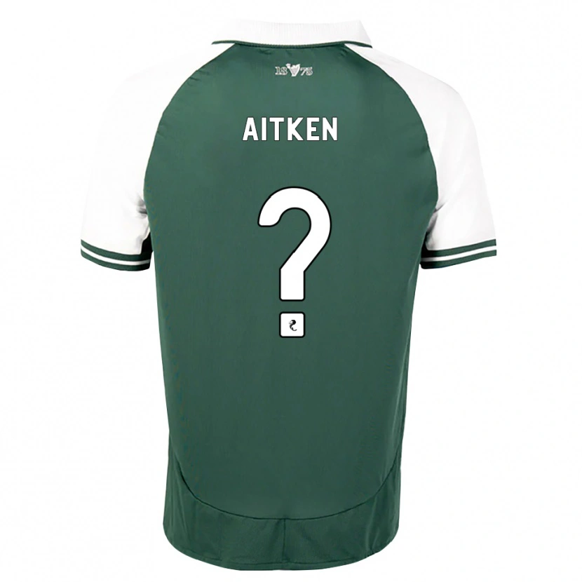 Danxen Femme Maillot Conor Aitken #0 Vert Marin Blanc Tenues Domicile 2026/27 T-Shirt