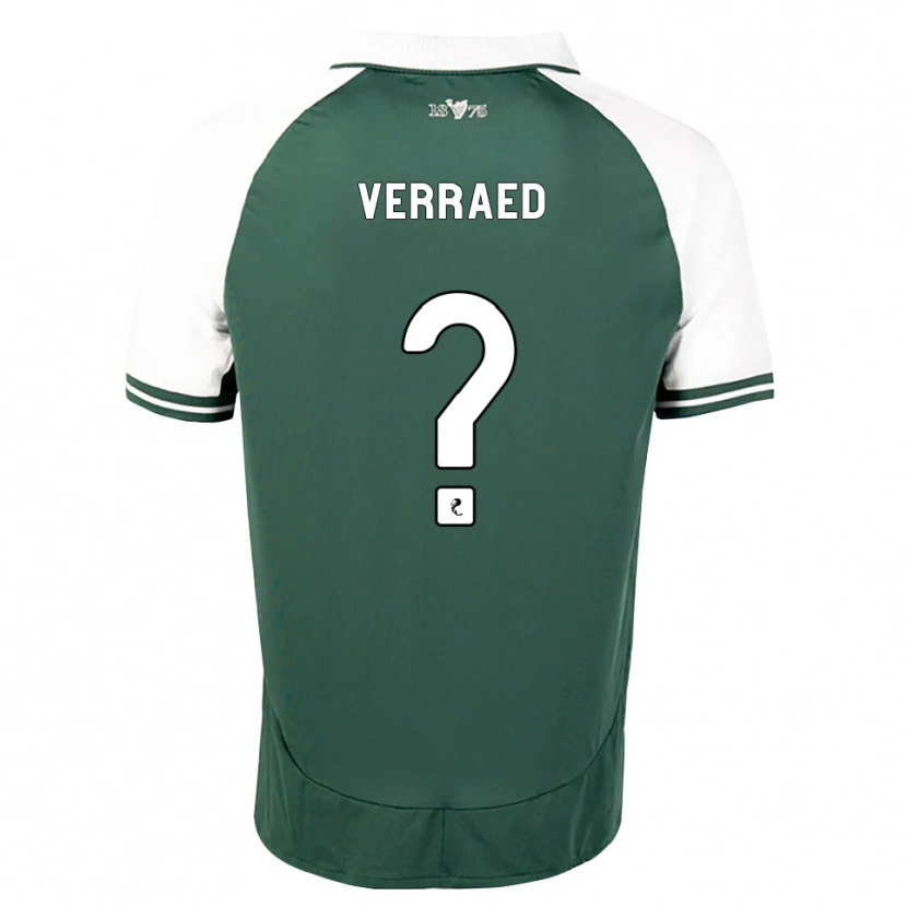 Danxen Femme Maillot Henry Verraed #0 Vert Marin Blanc Tenues Domicile 2026/27 T-Shirt