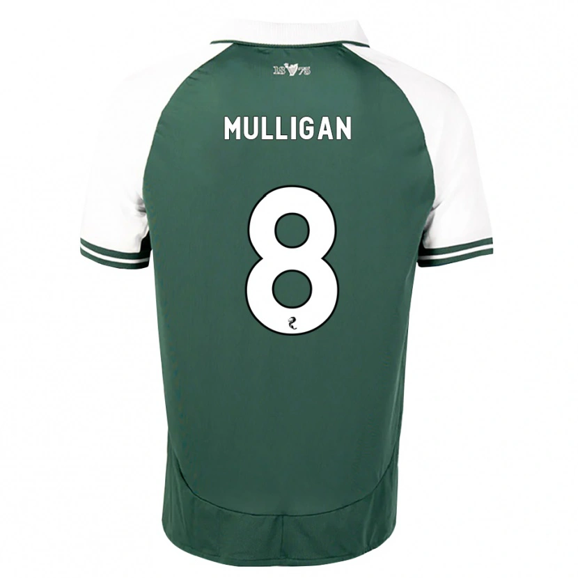 Danxen Femme Maillot Josh Mulligan #8 Vert Marin Blanc Tenues Domicile 2026/27 T-Shirt