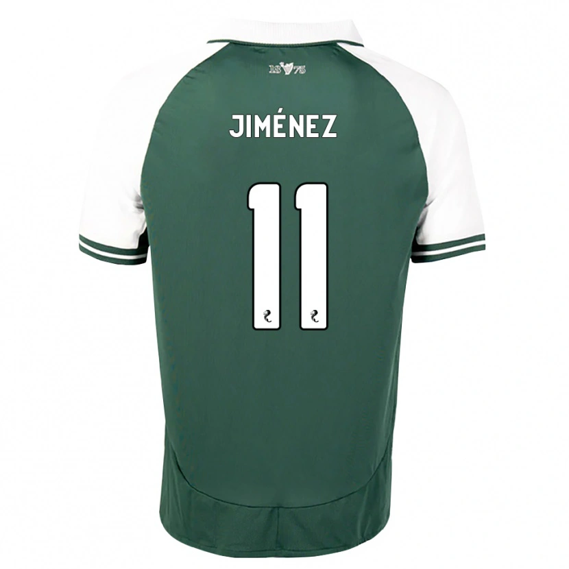 Danxen Femme Maillot Logan Jiménez #11 Vert Marin Blanc Tenues Domicile 2026/27 T-Shirt