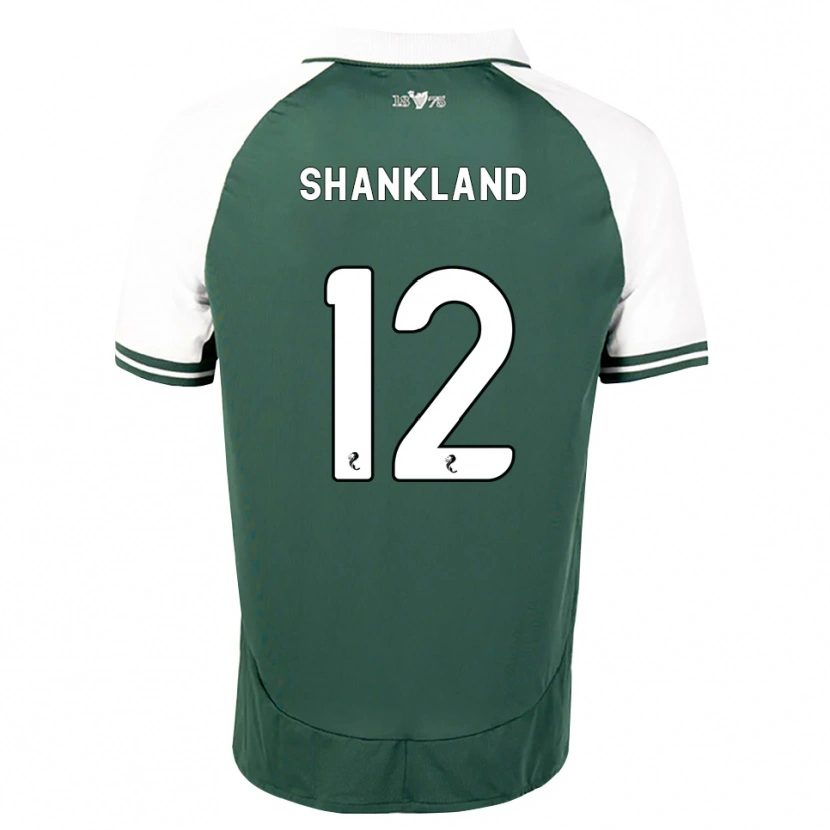 Danxen Femme Maillot Cole Shankland #12 Vert Marin Blanc Tenues Domicile 2026/27 T-Shirt
