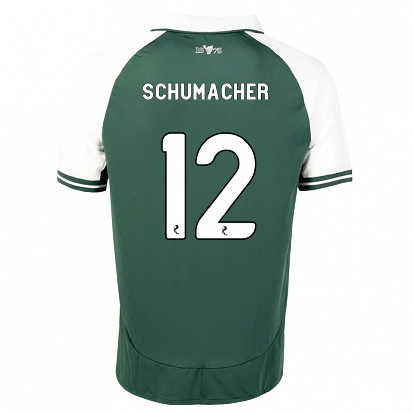 Danxen Femme Maillot Noa Schumacher #12 Vert Marin Blanc Tenues Domicile 2026/27 T-Shirt