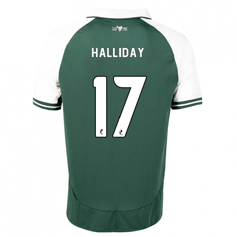 Danxen Femme Maillot Grant Halliday #17 Vert Marin Blanc Tenues Domicile 2026/27 T-Shirt