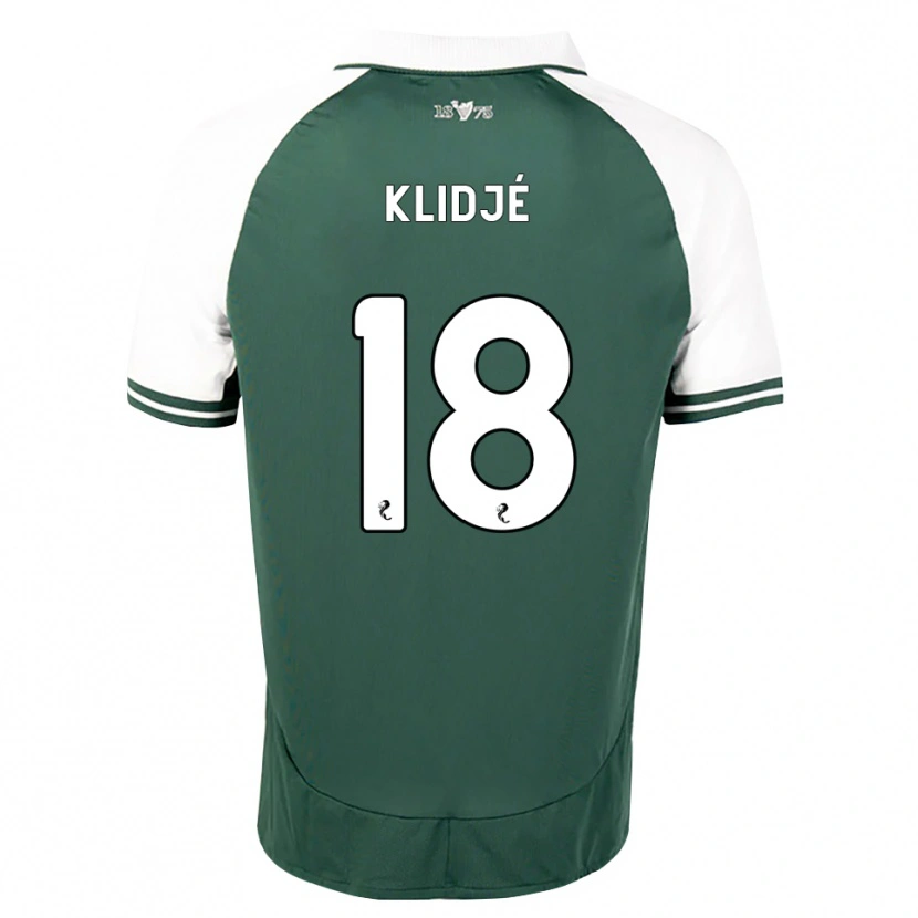 Danxen Femme Maillot Thibault Klidjé #18 Vert Marin Blanc Tenues Domicile 2026/27 T-Shirt