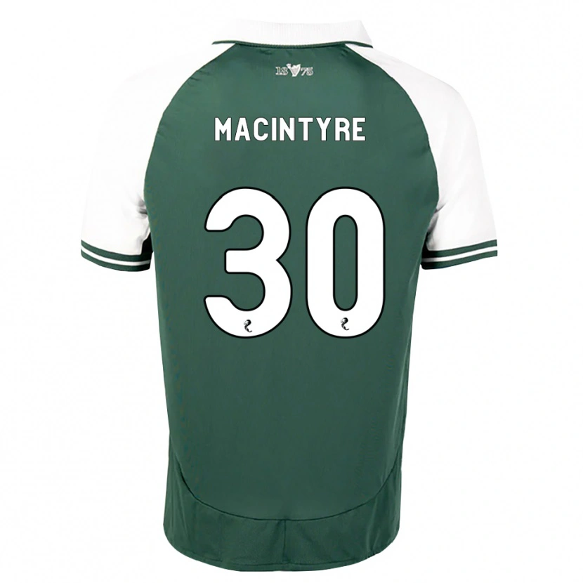 Danxen Femme Maillot Jacob Macintyre #30 Vert Marin Blanc Tenues Domicile 2026/27 T-Shirt