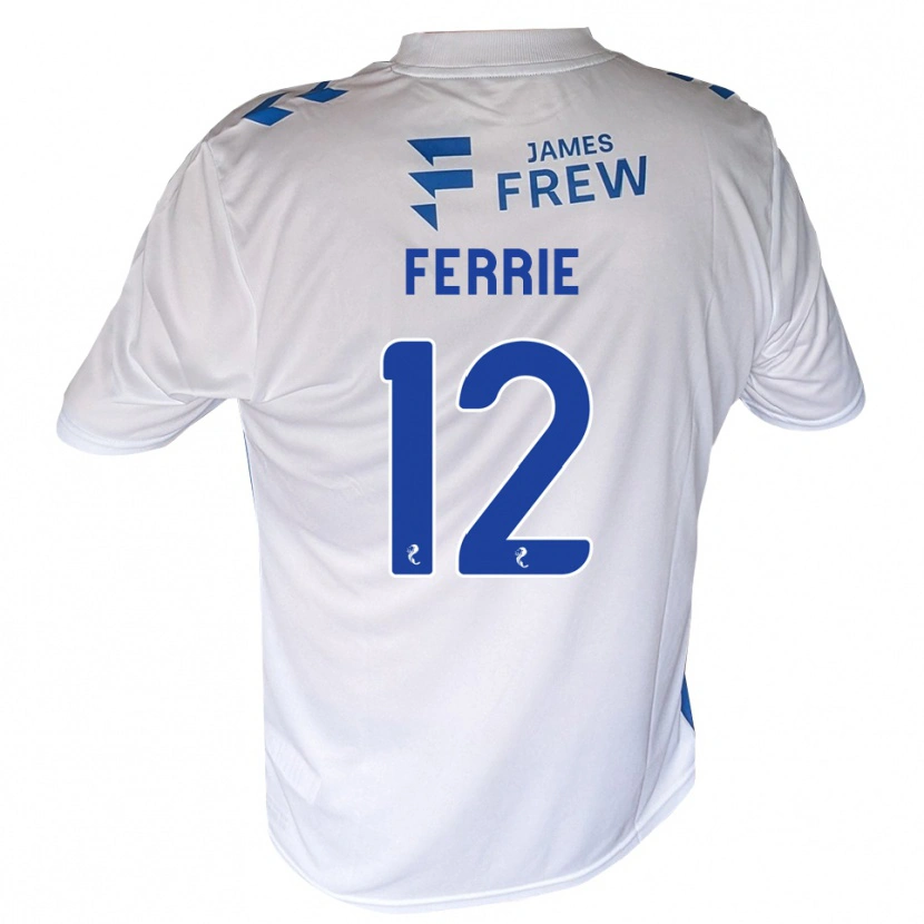 Danxen Femme Maillot Calum Ferrie #12 Bleu Royal Blanc Tenues Domicile 2026/27 T-Shirt