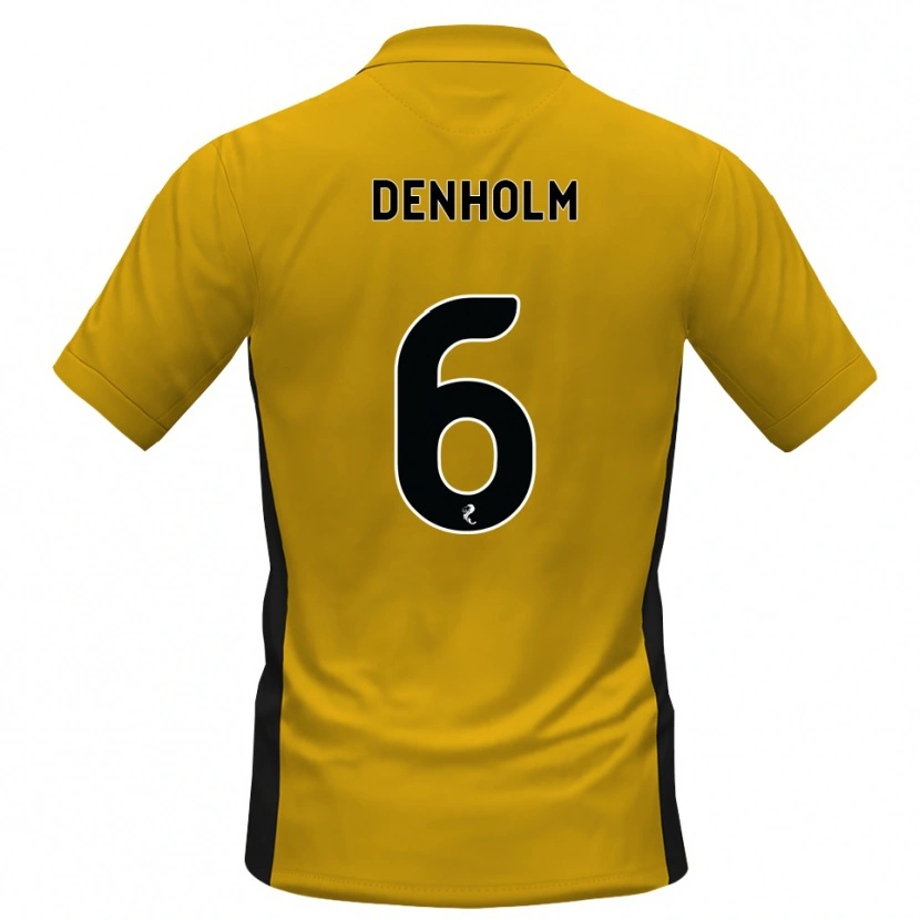 Danxen Femme Maillot Aidan Denholm #6 Orange Noir Tenues Domicile 2026/27 T-Shirt