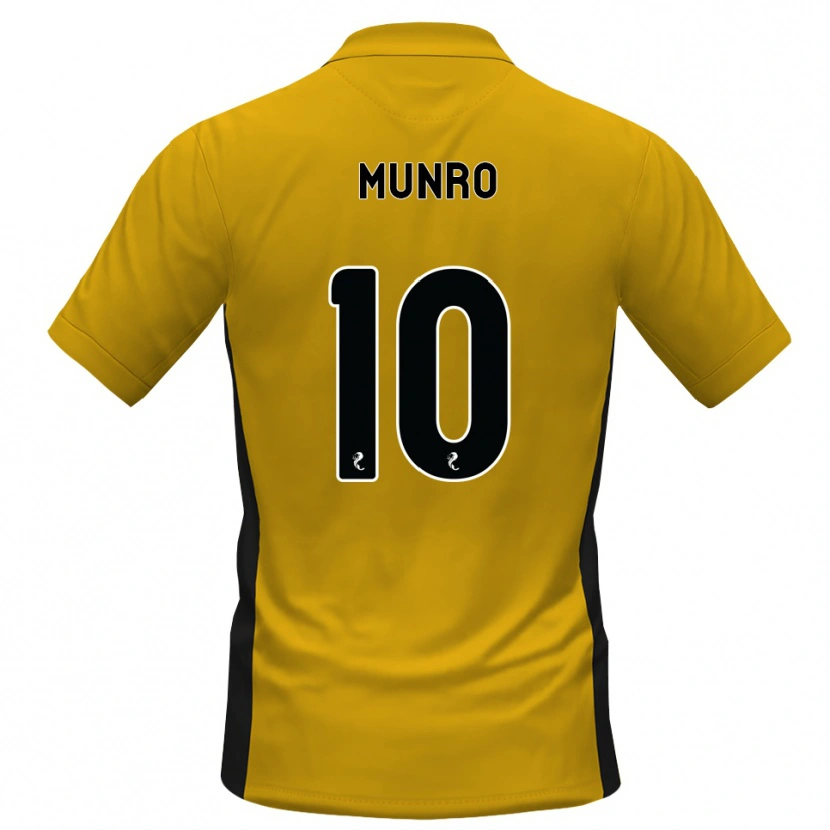Danxen Femme Maillot Vhairi Munro #10 Orange Noir Tenues Domicile 2026/27 T-Shirt