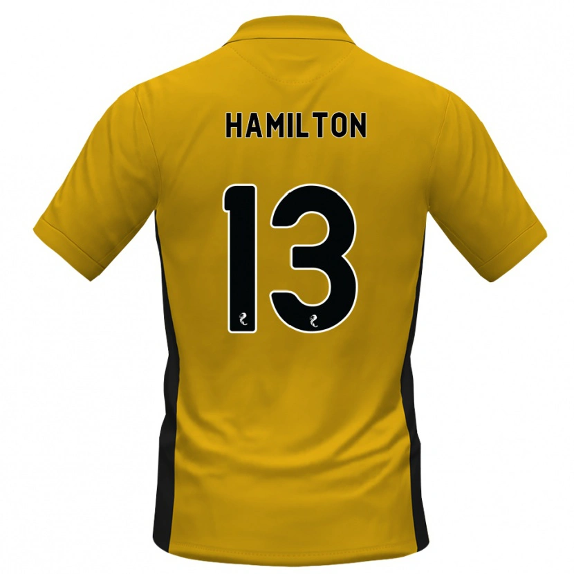 Danxen Femme Maillot Jack Hamilton #13 Orange Noir Tenues Domicile 2026/27 T-Shirt