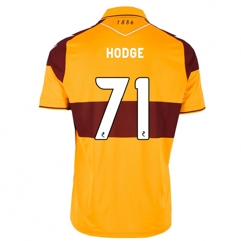 Danxen Femme Maillot Joe Hodge #71 Marron Orange Tenues Domicile 2026/27 T-Shirt