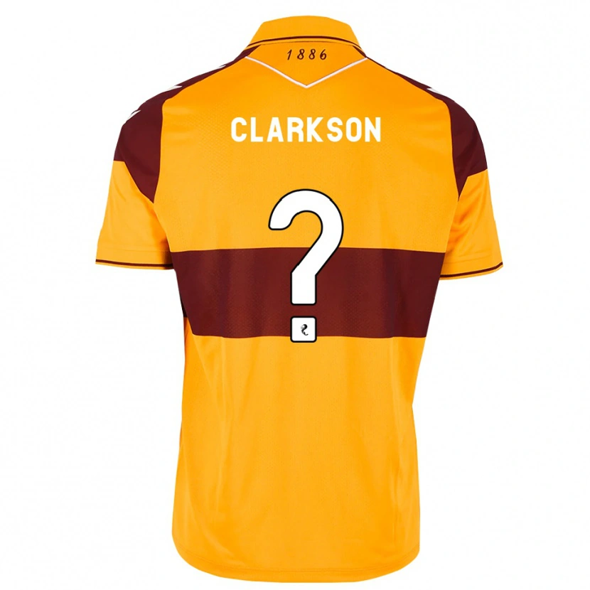 Danxen Femme Maillot Joshua Clarkson #0 Marron Orange Tenues Domicile 2026/27 T-Shirt