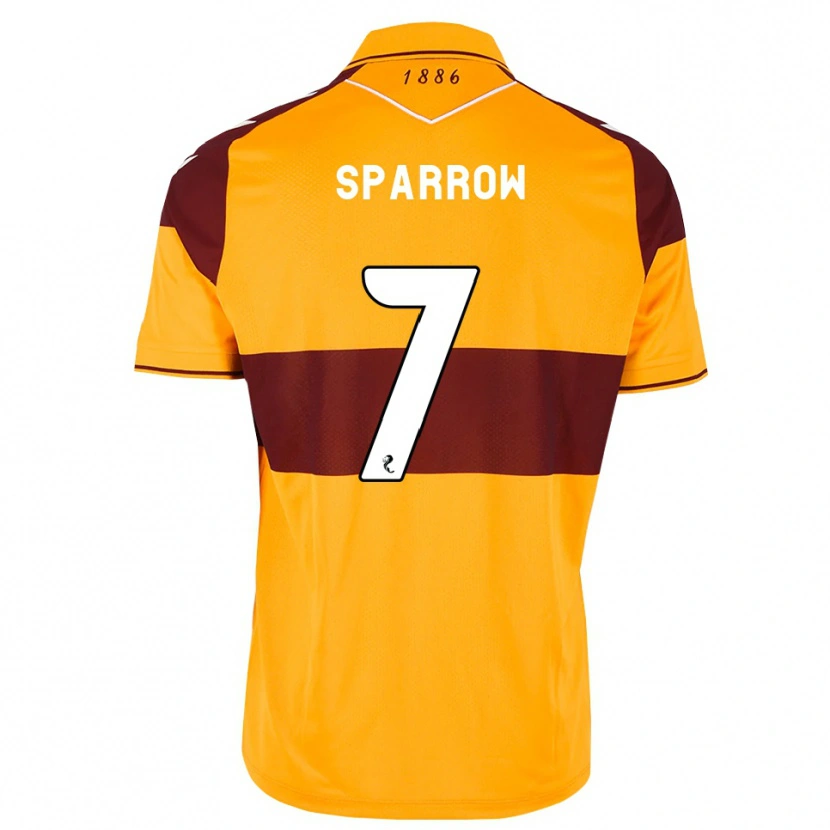 Danxen Femme Maillot Tom Sparrow #7 Marron Orange Tenues Domicile 2026/27 T-Shirt