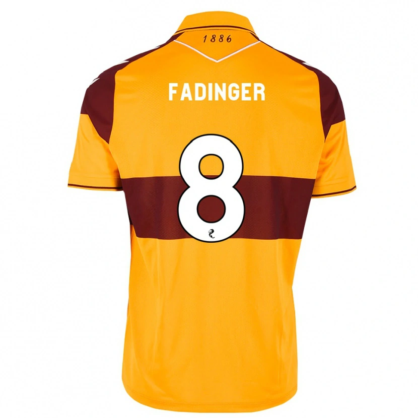 Danxen Femme Maillot Lukas Fadinger #8 Marron Orange Tenues Domicile 2026/27 T-Shirt
